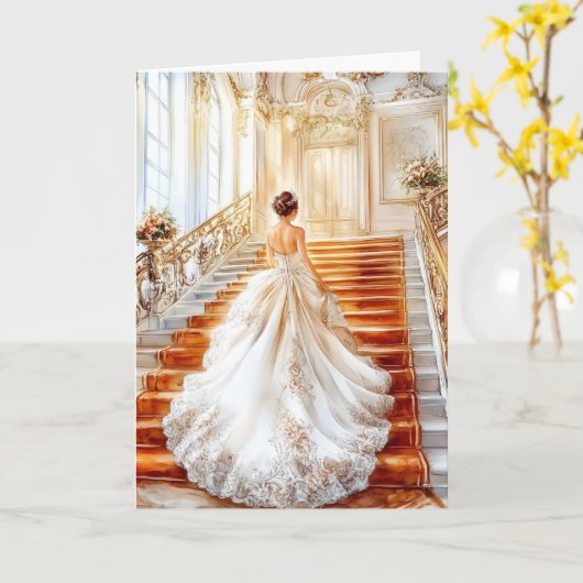 Bride Wedding Card Karte (Gelbe Blume)