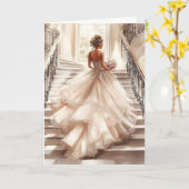 Bride Wedding Card Karte (Gelbe Blume)