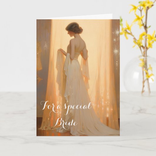 Bride Wedding Card Karte (Gelbe Blume)