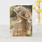 Bride Wedding Card Karte (Gelbe Blume)