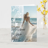 Bride Wedding Card Karte (Gelbe Blume)