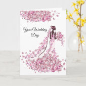 Bride Wedding Card Karte (Gelbe Blume)
