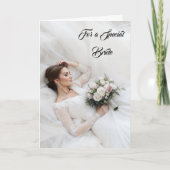 Bride Wedding Card Karte (Vorderseite)