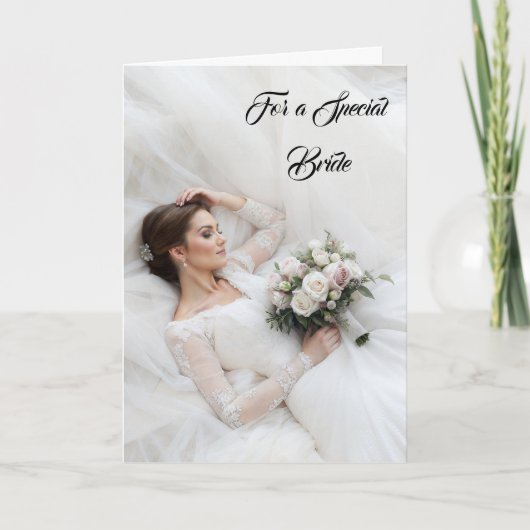 Bride Wedding Card Karte (Vorderseite)