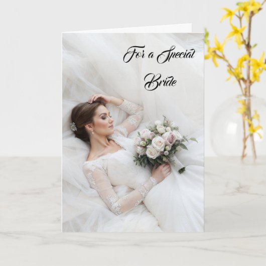 Bride Wedding Card Karte (Gelbe Blume)