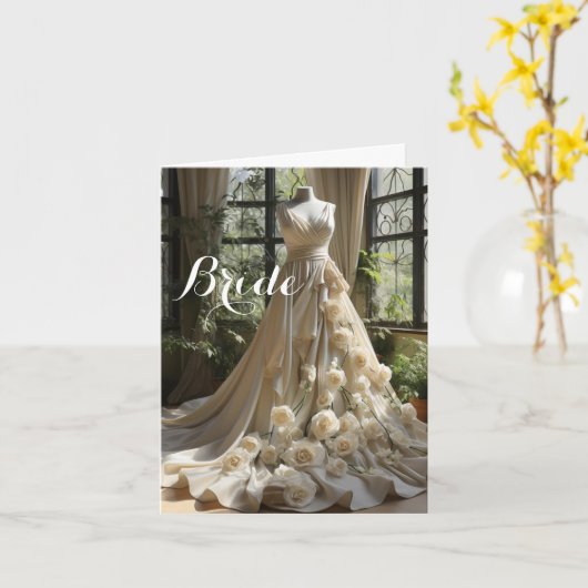 Bride Wedding Card Karte (Gelbe Blume)