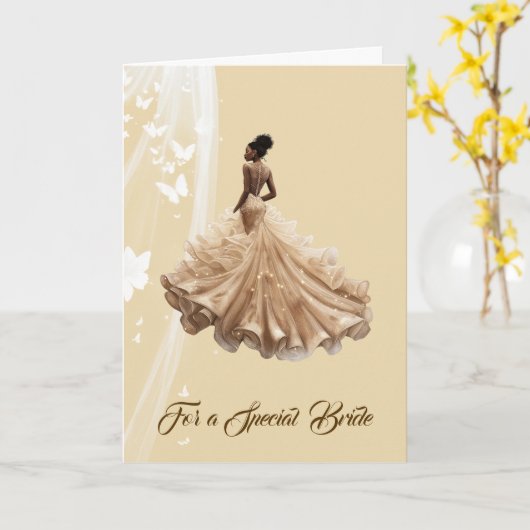 Bride Wedding Card Karte (Gelbe Blume)