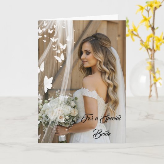 Bride Wedding Card Karte (Gelbe Blume)