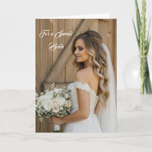 Bride Wedding Card Karte (Vorderseite)