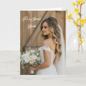 Bride Wedding Card Karte (Gelbe Blume)