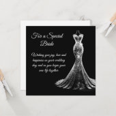 Bride Wedding Card Karte (Vorderseite/Rückseite Beispiel)