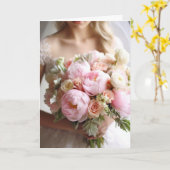 Bride Wedding Card Karte (Gelbe Blume)