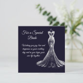 Bride Wedding Card Karte (Stehend Vorderseite)