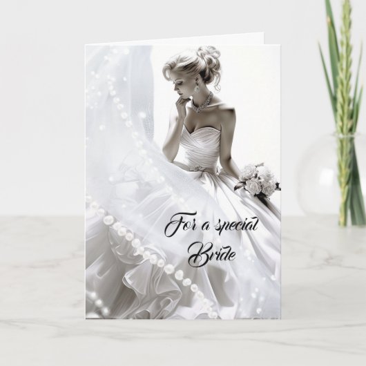 Bride Wedding Card Karte (Vorderseite)