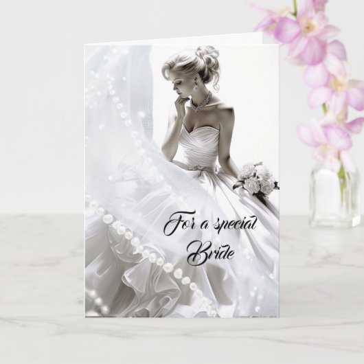 Bride Wedding Card Karte (Orchidee)
