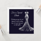 Bride Wedding Card Karte (Vorderseite/Rückseite Beispiel)