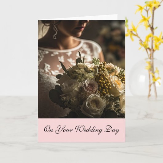 Bride Wedding Card Karte (Gelbe Blume)