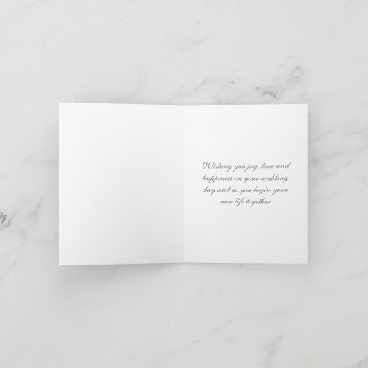 Bride Wedding Card Karte (Innenseite)