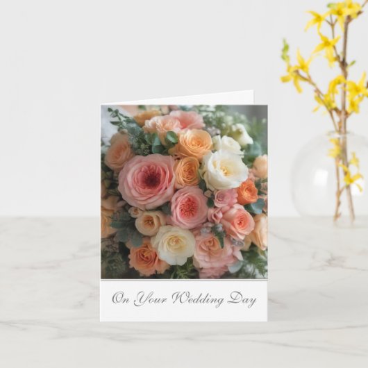 Bride Wedding Card Karte (Gelbe Blume)