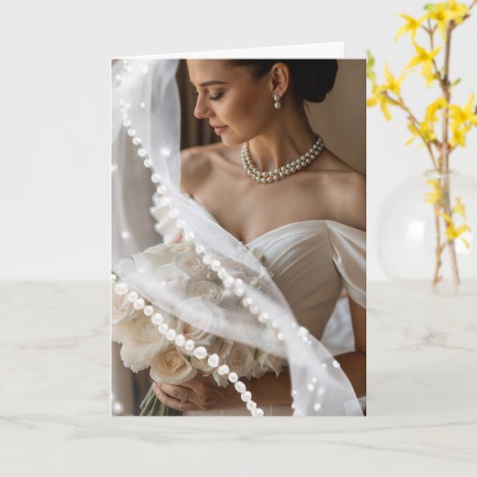 Bride Wedding Card Karte (Gelbe Blume)