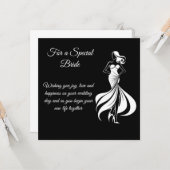 Bride Wedding Card Karte (Vorderseite/Rückseite Beispiel)