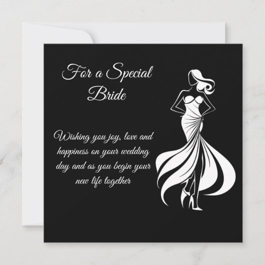 Bride Wedding Card Karte (Vorderseite)