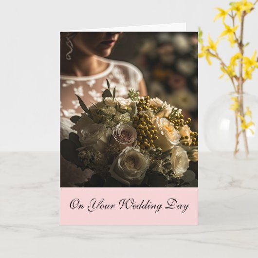 Bride Wedding Card Karte (Gelbe Blume)