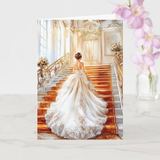 Bride Wedding Card Karte (Orchidee)