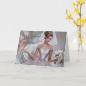 Bride Wedding Card Karte (Gelbe Blume)