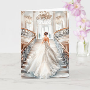 Bride Wedding Card Karte