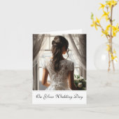 Bride Wedding Card Karte (Gelbe Blume)