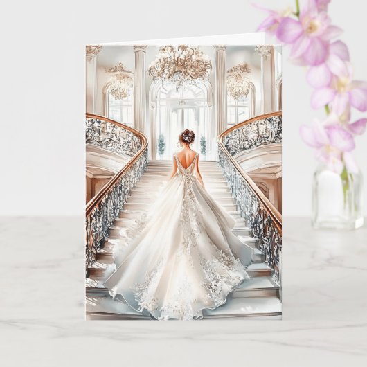 Bride Wedding Card Karte (Orchidee)