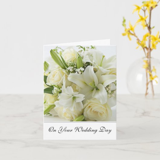Bride Wedding Card Karte (Gelbe Blume)