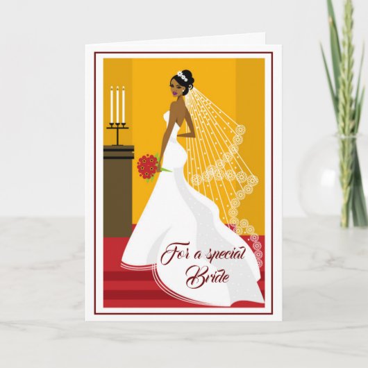 Bride Wedding Card Karte (Vorderseite)