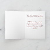 Bride Wedding Card Karte (Innenseite)
