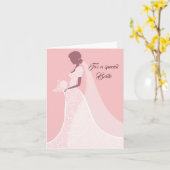 Bride Wedding Card Karte (Gelbe Blume)