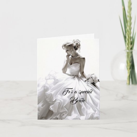 Bride Wedding Card Karte (Vorderseite)