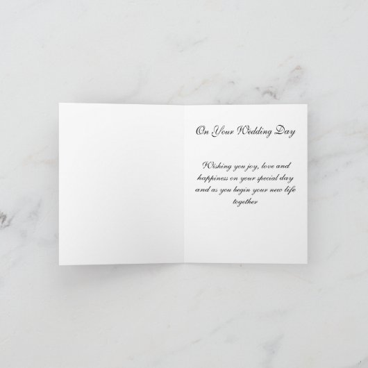 Bride Wedding Card Karte (Innenseite)