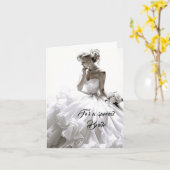 Bride Wedding Card Karte (Gelbe Blume)