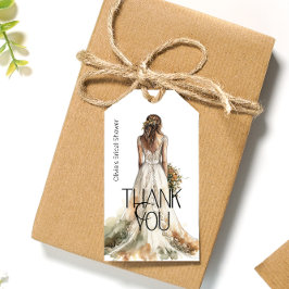 Bride Wedding Gown Brautparty Vielen Dank Geschenkanhänger