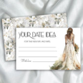 Bride Wedding Gown Date Nacht Ideen. Datum jar Briefpapier
