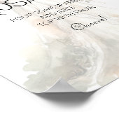 Bride Wedding Gown Mimosa Bar Sign Poster (Ecke)