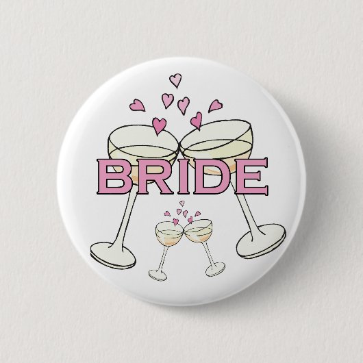 Bride Wedding ID Button (Vorderseite)