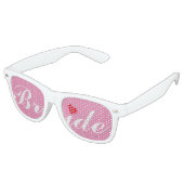 Bride Wedding Junggeselinnen-Abschied Cool Pink Sh Partybrille (Schrägansicht)