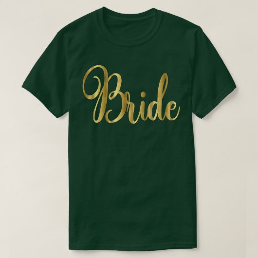 Bride Wedding Junggeselinnen-Abschied Groom Script T-Shirt (Design vorne)