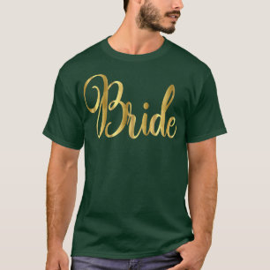 Bride Wedding Junggeselinnen-Abschied Groom Script T-Shirt