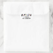 Bride Wedding Junggeselinnen-Abschied Spooky Saiso Runder Aufkleber (Tasche)
