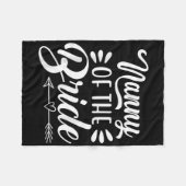 Bride Wedding Party Familie Bridal Sho Fleecedecke (Vorderseite (Horizontal))