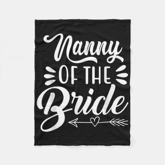 Bride Wedding Party Familie Bridal Sho Fleecedecke (Vorderseite)