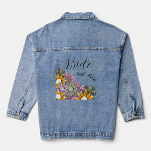 Bride Wedding Party-Geschenk Monogram Jeansjacke